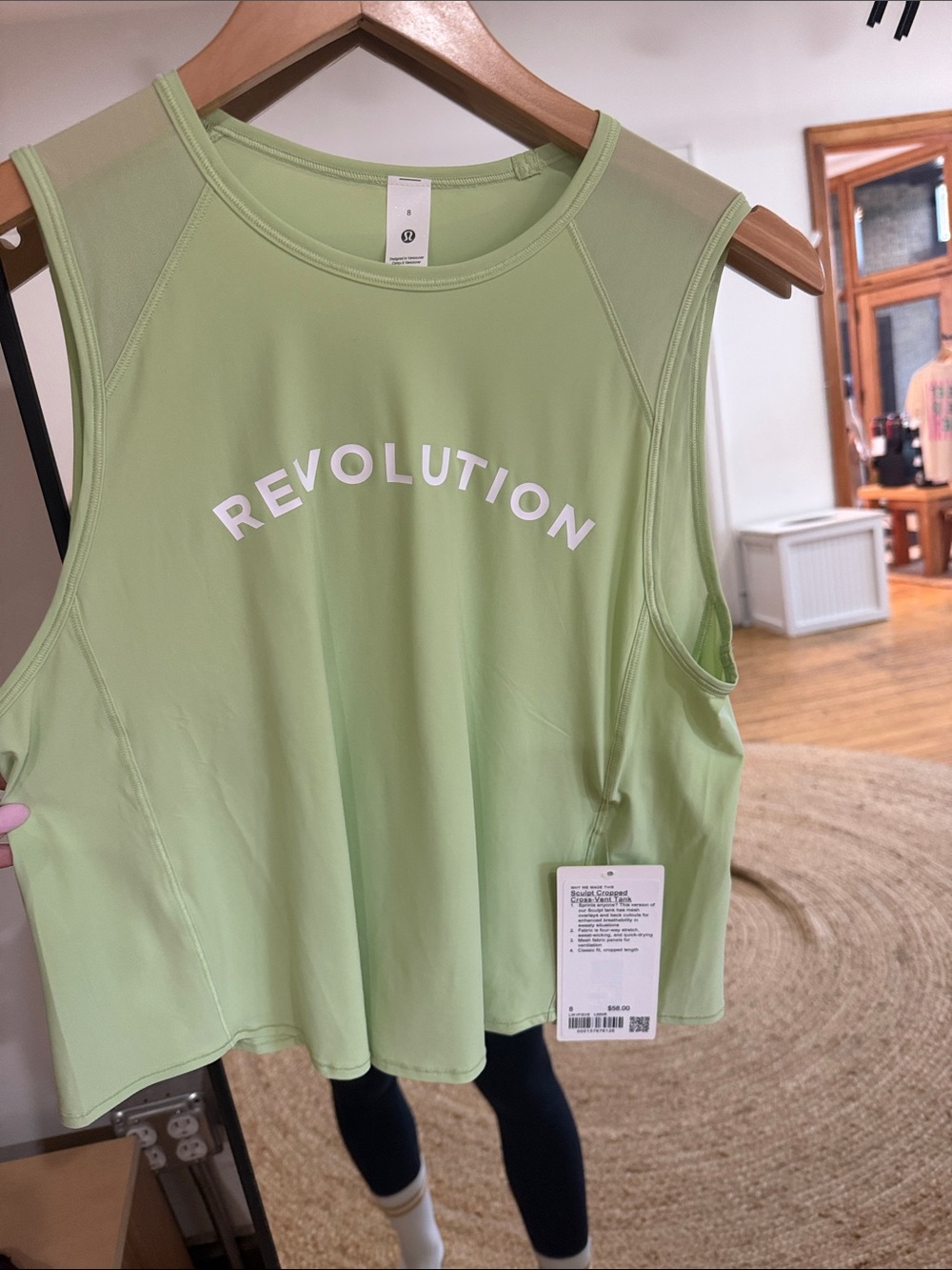 Lululemon Sculpt Cropped Cross-Vent Tank NWT